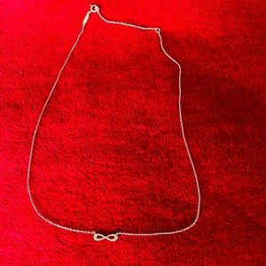 Tiffany and Co. infinity silver necklace
